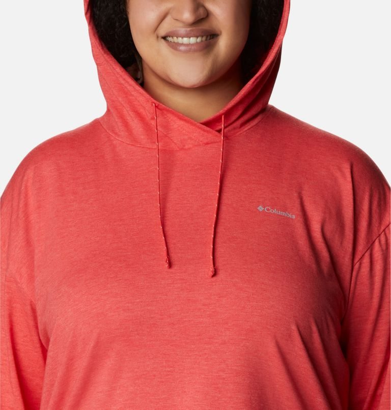 Columbia Sun Trek Pullover Hettegensere Dame Rød | Plus Size 17903V